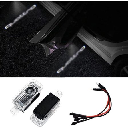 2 ST Bildörrsljus Logotyp, Audi Car Door Led Välkomstljus HD Ghost Shadow Light Bildörrsljus Logotyp Projektor HD Välkomstljus