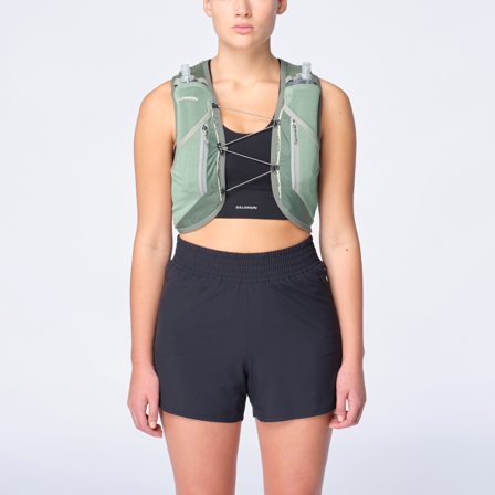 Salomon - Plecaki biegowe Torby i plecaki Active Skin 12 Set - Laurel Wreath / Lily Pad