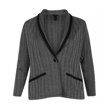 Adia Adia - Black Sort, Dame Blazer, Størrelse: 4XL