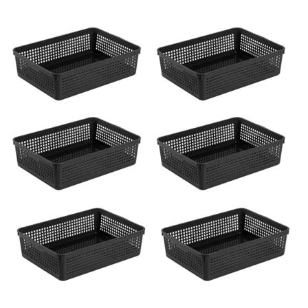 Plastoppbevaringskurver/Organiseringskurver, 34*25*9.2cm