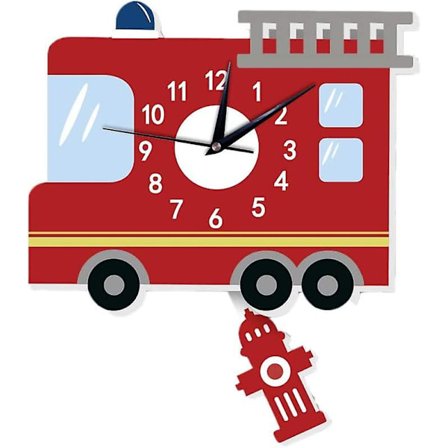 Barns väggklocka, 3D-grafisk tecknad serie