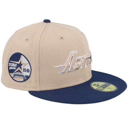 New Era - MLB Beige fitted Czapka Z Daszkiem - Houston Astros Ocean Trail 59FIFTY 35 Camel/Ocean Fitted @ Hatstore