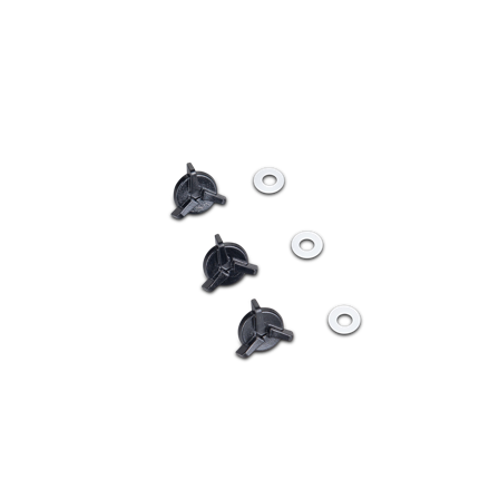 Crosshelmschroevenset Raven Ipsum/Aspire EVO Zwart