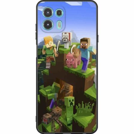 Motorola Edge 20 Lite Svart Skal Minecraft