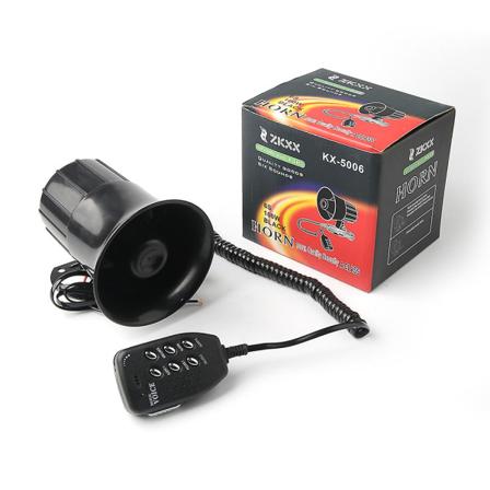 Siren Høytaler Luft Horn 125db Høy 6 Lyd Alarm Klakson 12v For Bil Motorsykkel Båt Megaphone Med Mic Digital Stemme Lb001