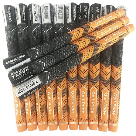 13 kpl Golfgrippiä Standardikoko Medium Oranssi