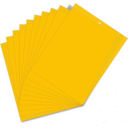 20 st 15 cm * 20 cm dubbelsidig klisterpapper, gula klisterpapper för vit flugblad, bladlöss, gruvarbetare med vridband, (20 st)