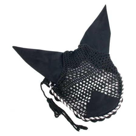 Hy Deluxe bomullsflugskydd med snörbindning Full Black/White/