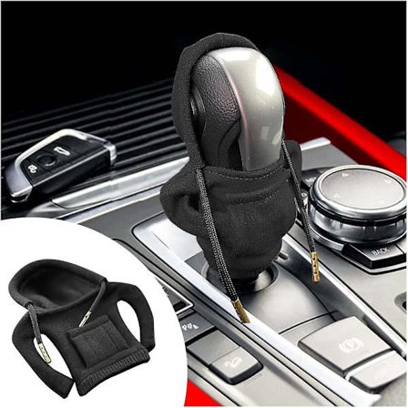 Svart hettetrekk for girspak, hettetrekk for girspak, enkel knapp for girspakbeskytter, bildekorasjonstilbehør