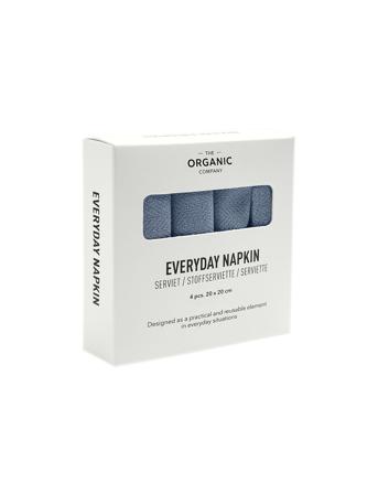 Everyday Napkin Home Textiles Kitchen Textiles Napkins Cloth Napkins Blue The Organic Company