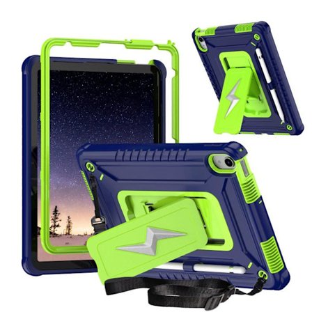 iPad 11 11th Gen / 10.9 10th Gen 2022/2025 Skal med Armor Bolt Form, Silikon Hybrid PC Tablet Fodral