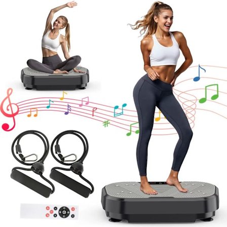 Värähtelyalusta kokovartaloharjoitteluun köysillä 120 nopeustasolla kokovartaloharjoitteluun – tehokas värähtelytreeni ja hieronta kotiin