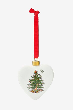 Spode - Ornament Christmas Tree Puffed Heart - Flerfärgad - Julpynt - Från Homeroom