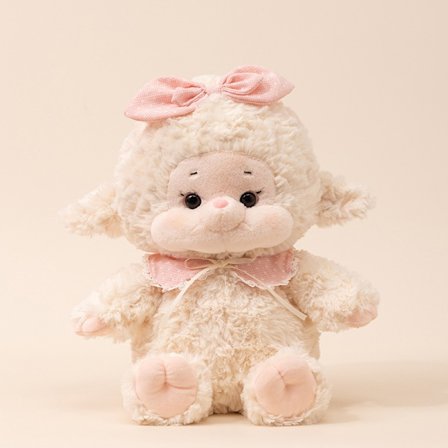 Sagoserie Lamm Dukke Søt Plysjleketøy Kanin Dukke Pute Dukke Lamb melkekake + pink_tfrf