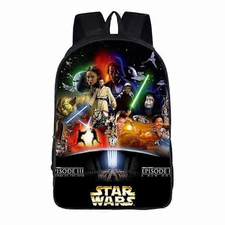 Star Wars Rygsæk med Print 1528Cx til Skolebrug Polyester Materiale[YJD]