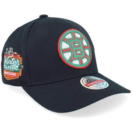Mitchell & Ness - NHL Svart adjustable Keps - Hatstore Exclusive x Boston Bruins Winter Classic Red Black Adjustable @ Hatstore