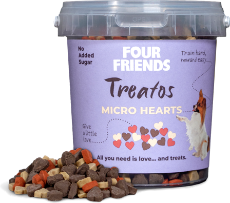 Four Friends Treatos Micro Hearts makupalat, 500 g