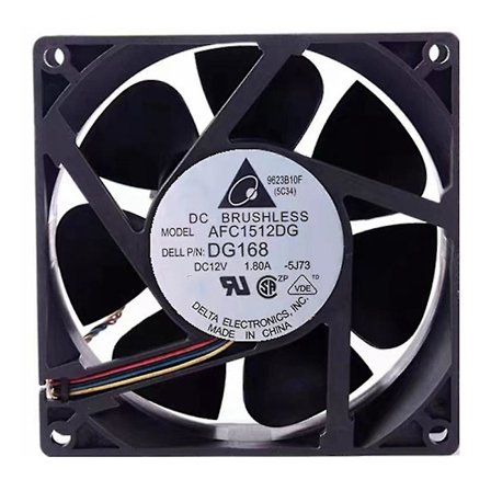 Kjølevifte for 150mm Afc1512dg 15cm 15050 12v 1.80a Vifte for 490/690 :pg168 Server Inverter, Plasti