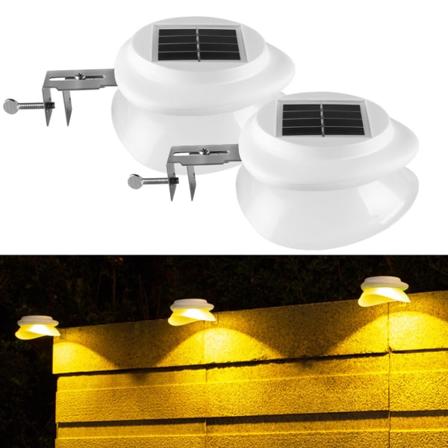 2-pakkaus aurinkokouruvalot, kirkkaat 9 LED-valot, vedenpitävät ja langattomat