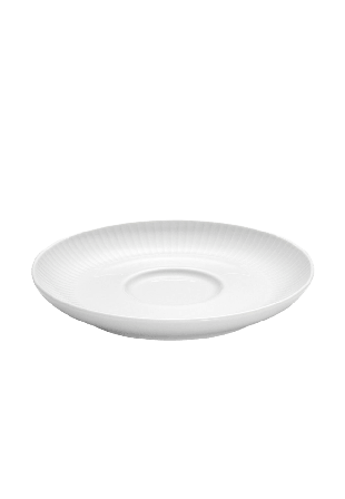 Pillivuyt Fat Plissé 18 Cl 14 cm Mattallrikar Vit