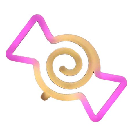 Halloween LED neonskyltljus, halloweenlampa med batteri