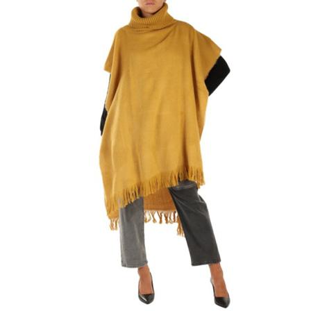 Manila Grace Capes Gul, Dame Poncho, Størrelse: ONE Size