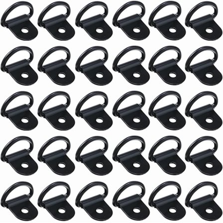 Fästöglor Monteringsringar (30-pack) - D-ringar i rostfritt stål för lastsäkring
