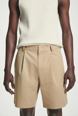 COS Men's Shorts Chino Sartoriali In Cotone in Beige