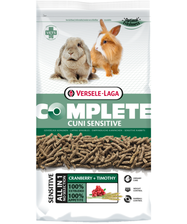 Versele-Laga - Complete Cuni Sensitive 1,75 kg - Smådyr - Fôr & høy til smådyr - Pellets - ZOO.no