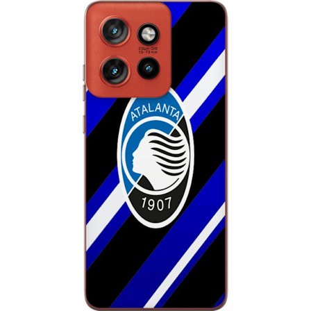 Motorola Edge 50 Neo Läpinäkyvä kuori Atalanta Bergamon jalkapalloemblema sinisillä ja valkoisilla vinoviivoilla täydellinen Serie A-faneille ja