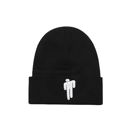 Billie Eilish Strikket Hue Unisex Hip-hop Hue Casual Hætte Uld Hue (sort1stk)