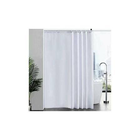 1 stk. skimmelresistent bruseforhæng vaskbart vandtæt stof stort polyester bruseforhæng til badekar eller badeværelse hvid 200x220cm