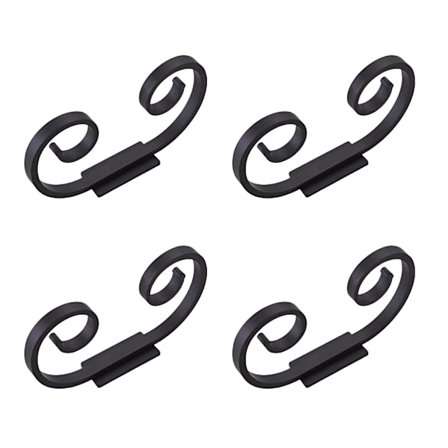 Seinäkiinnitettävä viinilasiteline, 4 kpl, roikkuvat jalallisten lasien pidikkeet kaapin alle