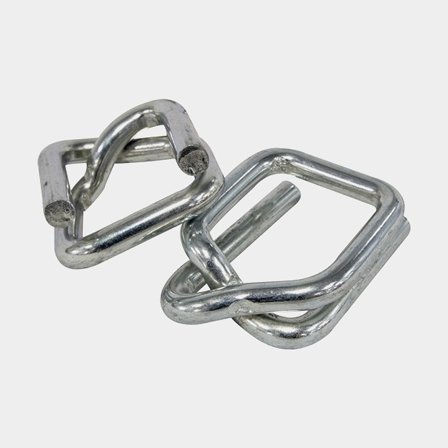 Cierre de banda galvanizado para bandas VG de 19 mm, paquete de 100