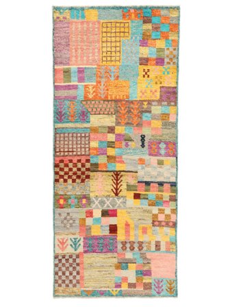 Moroccan Berber - Afghanistan Teppe Moderne Løpere Brun/Oransje (Ull, Afghanistan)