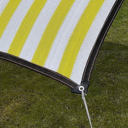 Tauverk, skyggenett snorer er holdbare, flate tau svart, 10m