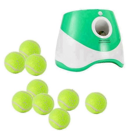 Automatisk boldkaster til hunde med 3/6/9 bolde, holdbar boldkastemaskine til små og mellemstore hunde