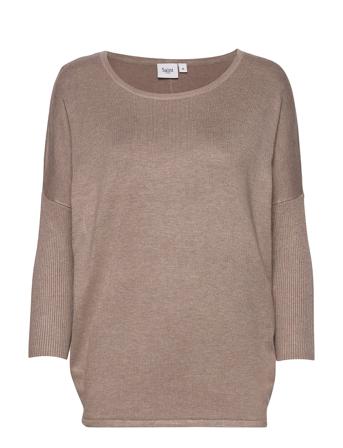 A2561, Milasz R-Neck Pullover Pullover Beige Saint Tropez