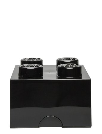 LEGO STORAGE Lego Storage Brick 4 - Black - 25X12X18CM