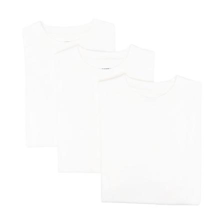 Jil Sander 3-Pack T-Shirt with Logo Hvid, Herre T-shirts