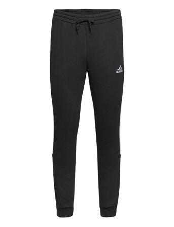 Essentials Fleece Tapered Cuff 3-Stripes Pants Black Adidas Performance