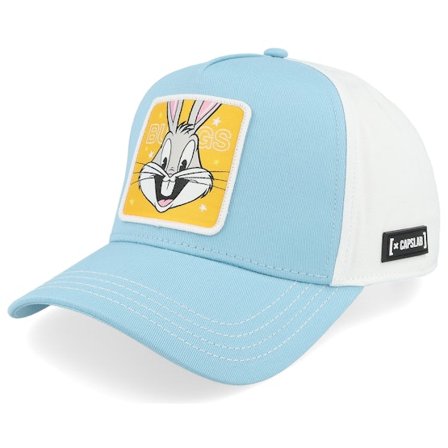 Capslab - Blue - adjustable - Cap - Looney Tunes Bugs Bunny White/Light Blue A-Frame Adjustable - Hatstore