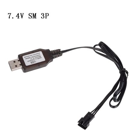 6.4V 2P 7.4V 3P Lader Liion batteri JST Plugg for RC Leketøy fjernkontroll leketøy Plugg positiv bærbar USB Lader Holdbar