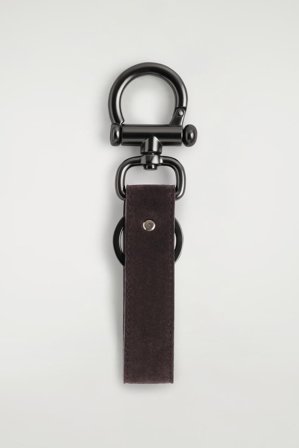 COS Men's Portachiavi In Pelle in Marrone