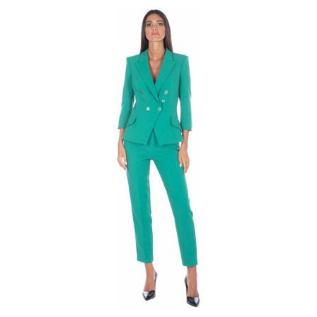 Elisabetta Franchi Suit Sets Grøn, Dame Jakkesæt