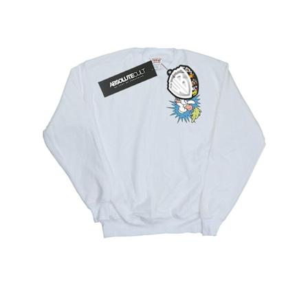 Looney Tunes Girls Bugs Bunny Carrot Breast Print Sweatshirt 5-6 år White 5-6 Years