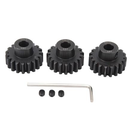 3 stk RC bil gear sæt 8mm indre hul stål bil motor gear til 1/5 1/8 1/10 model bil 19T