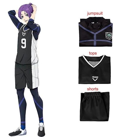 Anime BLUE LOCK Reo Mikage Cosplay -asu Seishiro Nagi Haalari Urheilupuku Miehet Naiset Juhla Vaatesetti