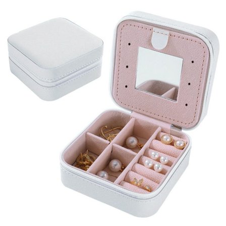 Jewels Case Travel Jewelry Case VALKOINEN