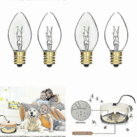 4kpl Vaihtolamppu E12 7w Lamput Sticky Dome Sticky Flea Trap Killer -ansaan (FMY)